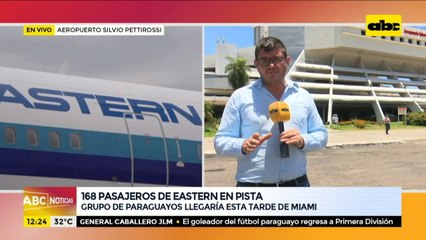 168 pasajeros varados llegarían esta tarde desde Miami