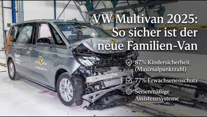 VW Multivan 2025 Crashtest: So sicher ist der neue Familien-Van