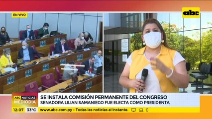 Lilian Samaniego presidirá la Comisión Permanente del Congreso