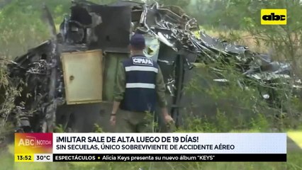 Militar sale de alta luego de estar internado 19 días