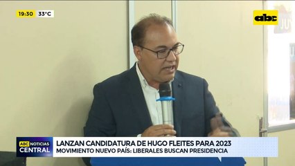 Lanzan candidatura de Hugo Fleitas para el 2023