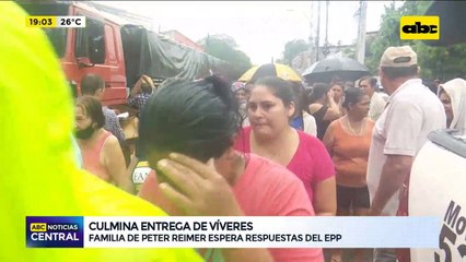 Culminó entrega de víveres de la familia Reimer