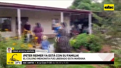 Las primeras imágenes de Peter Reimer tras su liberación