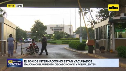 El 80% de internados no estan vacunados