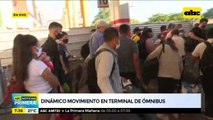 Intenso movimiento en Terminal de Ómnibus de Asunción