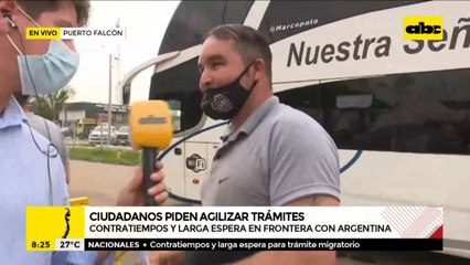 Aguardan hasta 12 horas para ingresar a la Argentina, sin agua ni sanitarios cerca