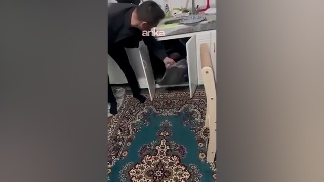 Kırıkkale’de, 6 yıl hapis cezası bulunan firari mutfak dolabında yakalandı