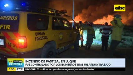 Incendio de pastizal puso en peligro un depósito