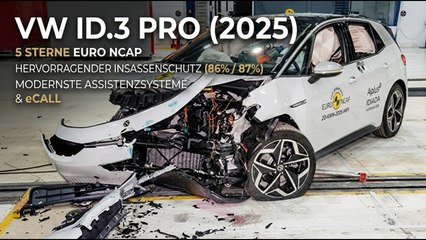 So sicher ist der neue VW ID.3 (2025) – Alle Crashtest-Daten!