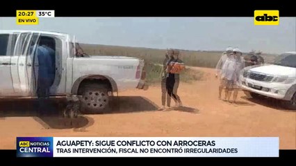 Caaguazú: Sigue el conflicto con arroceras en Aguapety