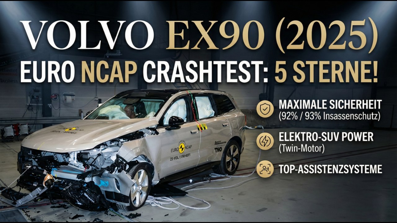 Crashtest-Analyse: Volvo EX90 (2025) mit Top-Bewertung
