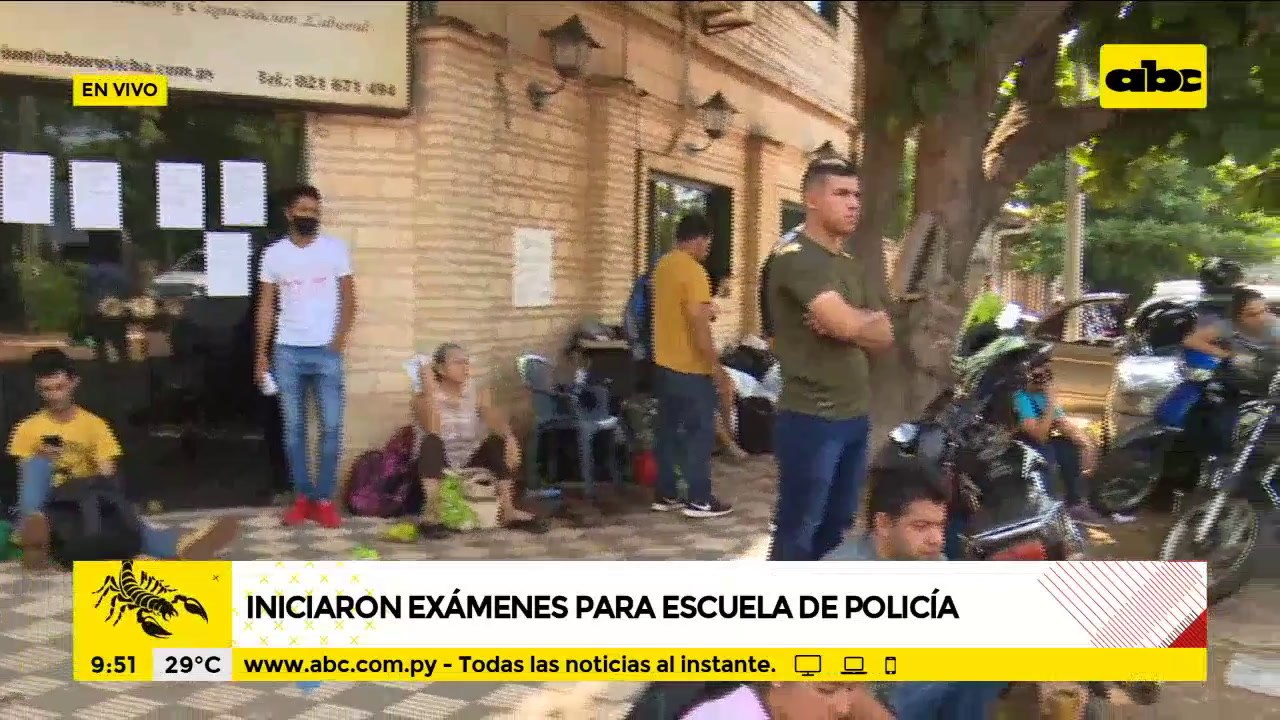 Iniciaron los exámenes para el ingreso a la escuela de policía