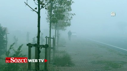 Kayseri'de sis etkili oldu