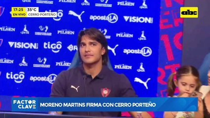Moreno Martins firma por Cerro Porteño