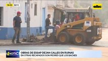 Obras de ESSAP dejan calles en ruinas