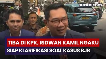 Tiba di KPK, Ridwan Kamil Ngaku Siap Klarifikasi Soal Kasus BJB