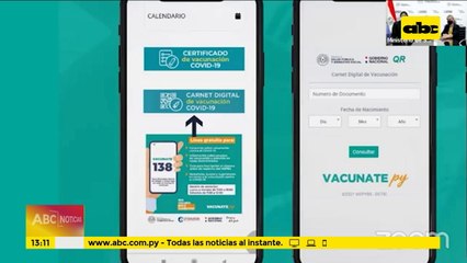 Salud presenta un “carnet de vacunación digital” para eventos y bares