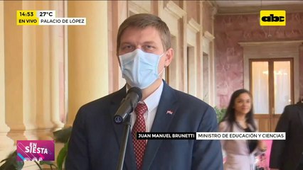 "Sin novedades de momento, pero podrían darse" dijo Brunetti sobre el sistema educativo y sanitario