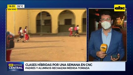 Clases híbridas en CNC genera disgusto de alumnos y padres