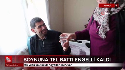 Adana'da 6 yaşında boynuna tel battı engelli kaldı