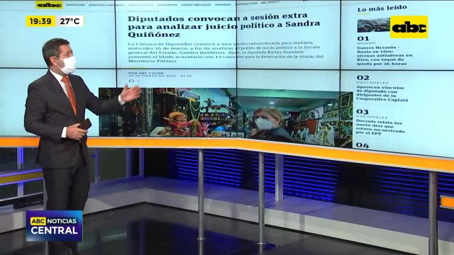 Diputados convocan a sesión extra para analizar juicio político a Sandra Quiñónez