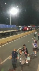 Pasajeros hicieron trasbordo en Caaguazú