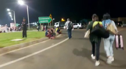 Pasajeros tuvieron que hacer trasbordo en Caaguazú