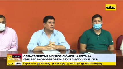 El club Deportivo Capiatá se pone a disposición de la fiscalía