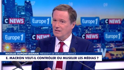 Nicolas Dupont-Aignan : «Je dénonce cette censure implicite qui a été jusqu’à fermer une chaîne TV»