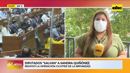 Diputados “salvan” a Sandra Quiñónez