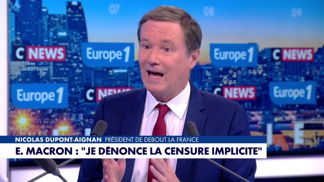 Nicolas Dupont-Aignan : «Il faut destituer Emmanuel Macron»