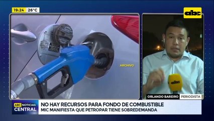 No hay recursos para fondo de combustible