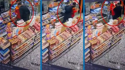 Akaryakıt istasyonu çalışanına kafa atıp, yumrukladı! Şüpheli gözaltına alındı