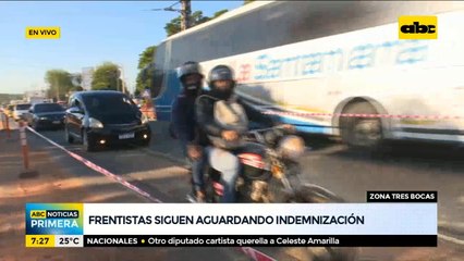 Frentistas de la zona de obras de tres bocas