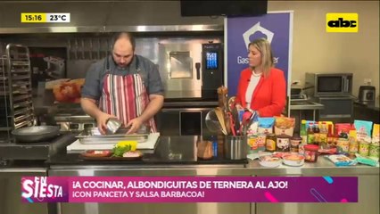 A COCINAR! Albondiguitas de ternera al ajo con panceta y salsa barbacoa