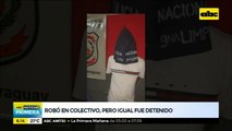 Robó en colectivo, pero igual fue detenido