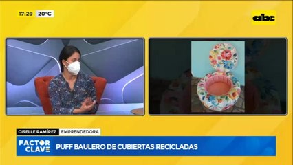 Puff baulero de llantas recicladas