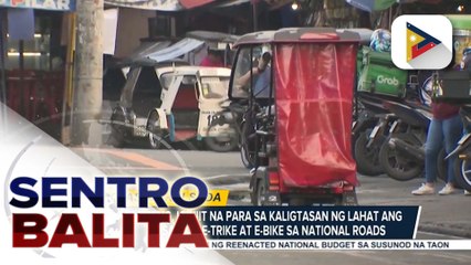 Malakanyang, iginiit na para sa kaligtasan ng lahat ang pag-ban sa mga e-trike at e-bike sa national roads