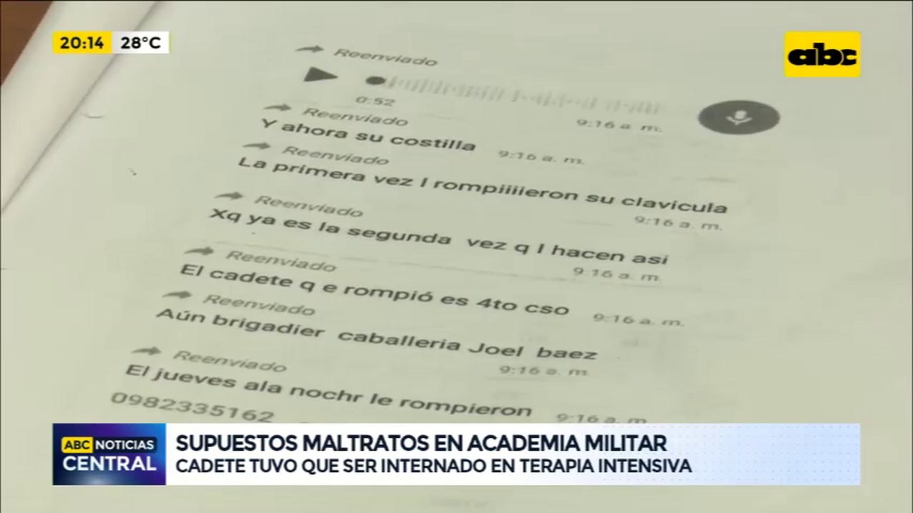 Denuncian maltrato en la academil