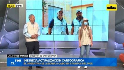 INE inicia actualización cartográfica