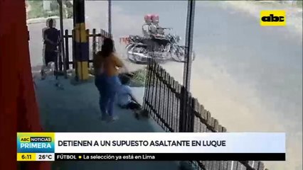 Arrestan a un presunto “motochorro” en Luque