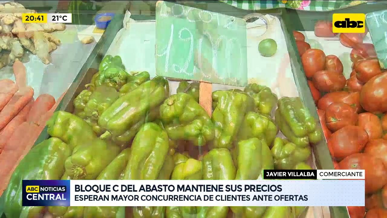Precio de verduras y frutas
