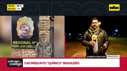 Cae presunto "químico" de drogas brasileño