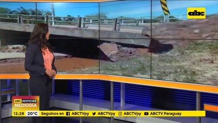 Capiatá: reparación de puente derrumbado se completaría en 45 días