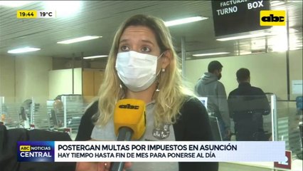 Postergan multas por impuestos en Asunción