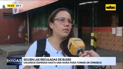 Siguen sintiéndose las reguladas de buses