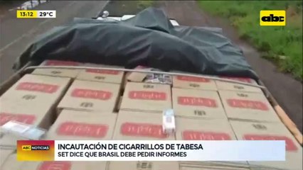 Incautación de cigarrillos de Tabesa