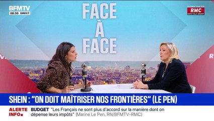 Pour lutter face à Shein, Marine Le Pen appelle à "maîtriser nos frontières"