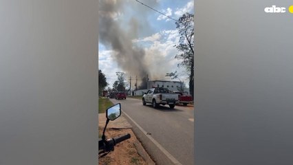 Incendio En Destilería De Areguá