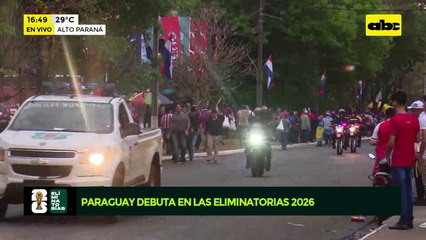 Video: la selección llega al estadio al estadio Antonio Aranda
